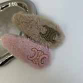 Lindas pinzas para el pelo de peluche